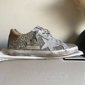 superstar glitter metallic sneakers